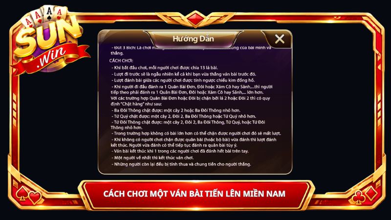 Cách Chơi Một Ván Bài Tiến Lên Miền Nam 